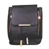 Black Leather Backpack