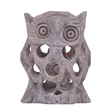 Carved Owl Decor