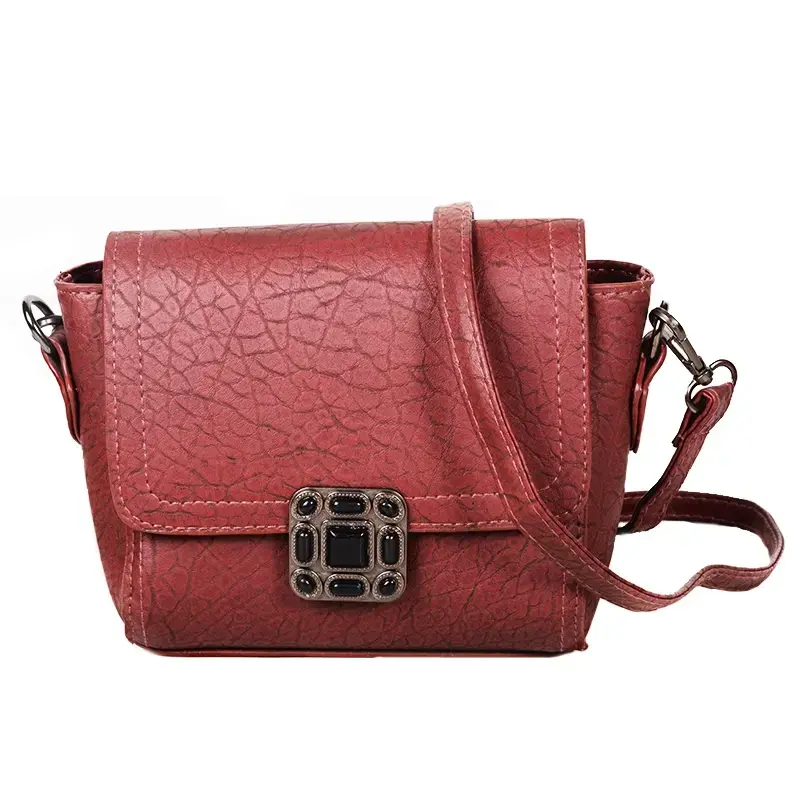 Red Leather Shoulder Bag