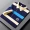 New mens short sleeved T-shirt striped all cotton thin style business lapel mens polo shirt mens style