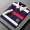 New mens short sleeved T-shirt striped all cotton thin style business lapel mens polo shirt mens style