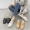 New Summer Slippers Women Wear Casual Fashion British Sandals Lazy Shoes Baotou Half Slippers Women