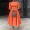 summer-commuter-shortsleeved-pleated-solid-color-squareneck-large-skirt-party-dress-dress-womens-clothes-african-style-wmc